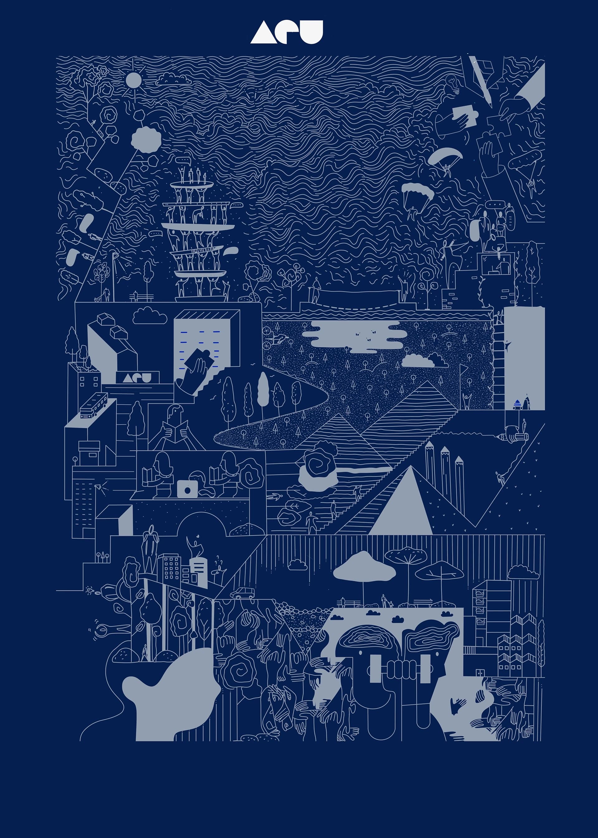 Carteles ilustrados: el valor del trabajo en equipo, imagen 2