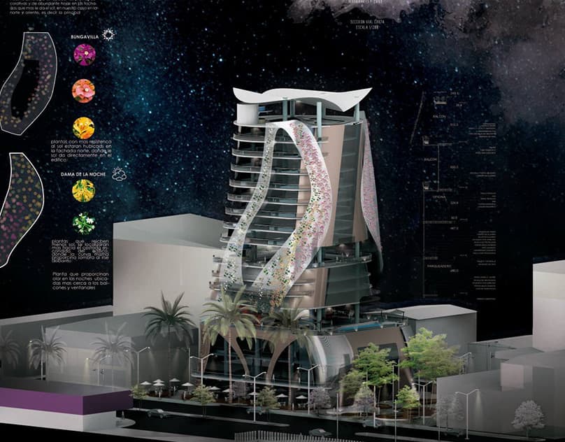 Lamina Arquitectonica Proyecto Hotel & C.R.D
