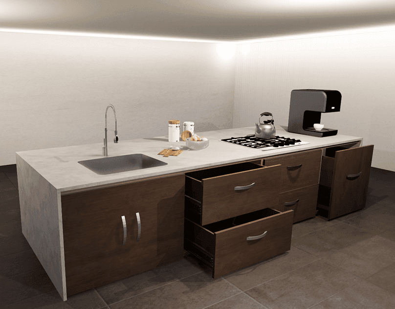 Render Diseño Mueble para Cocina