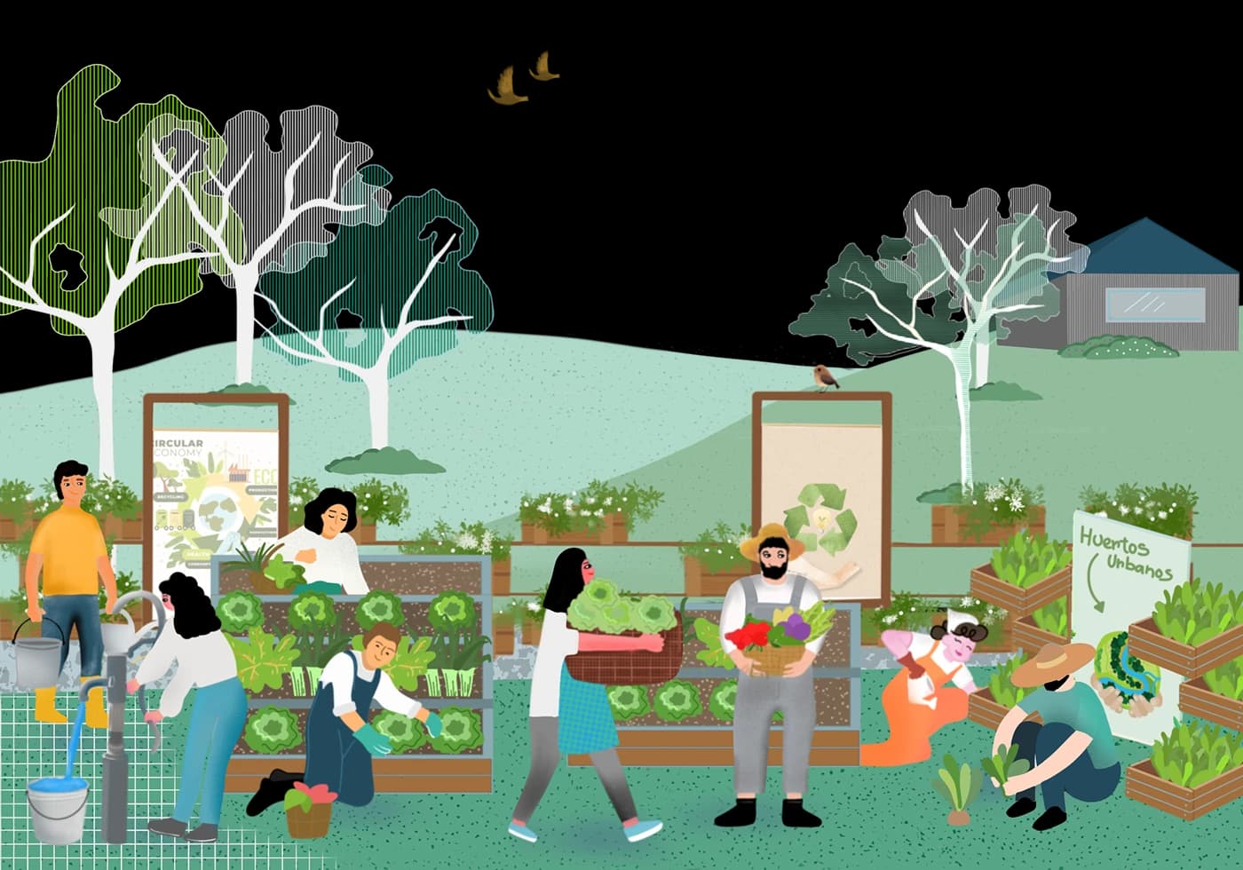 Reciclar, educar y habitar: Proyecto urbano ilustrado, imagen 2