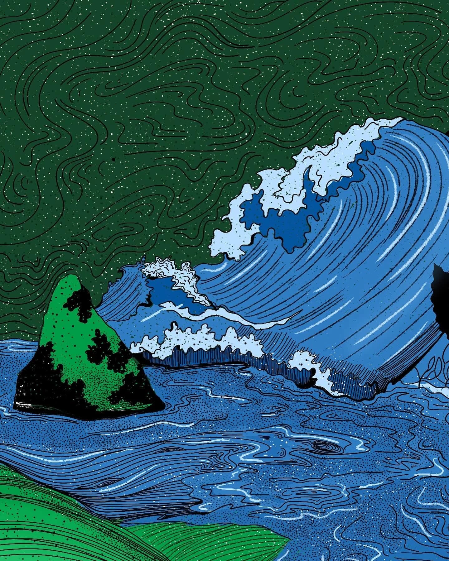 Ilustración Mar adentro, océano profundo, imagen 3