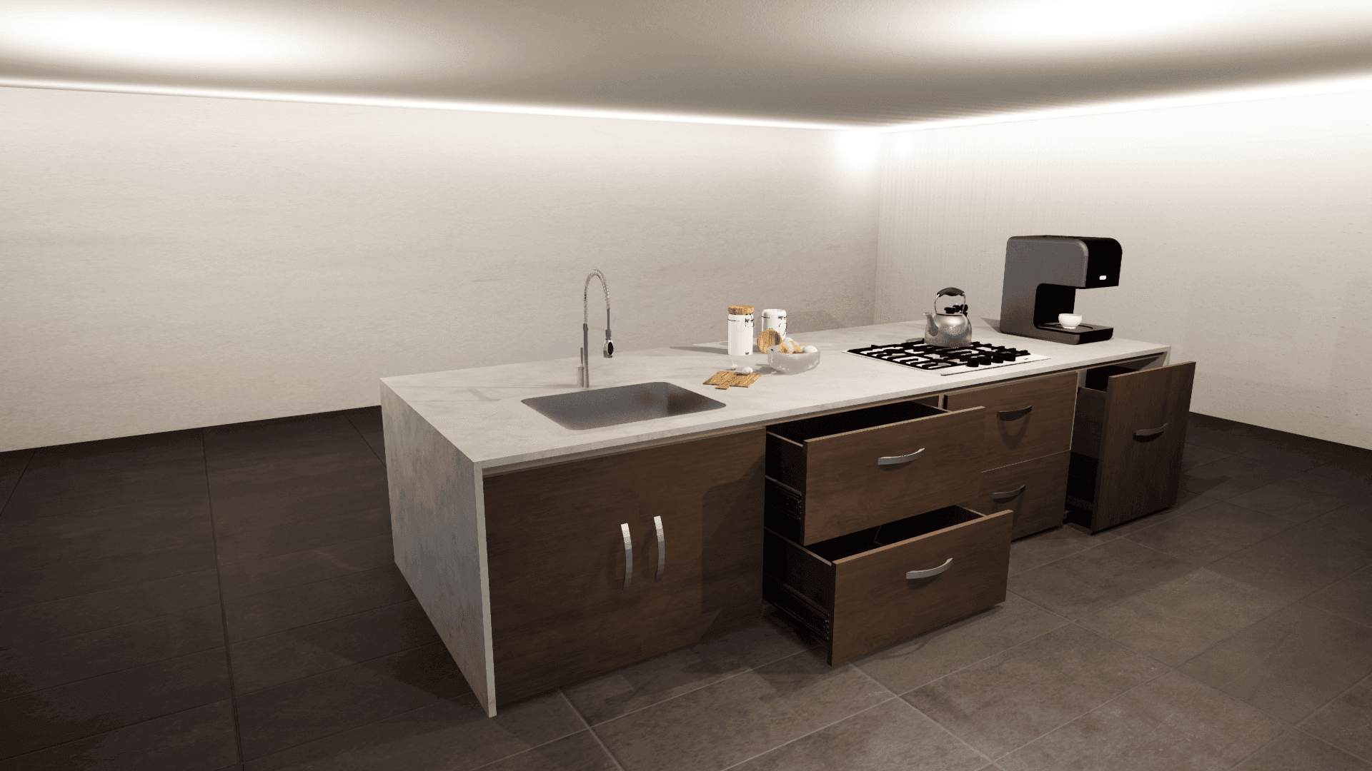 Render Diseño Mueble para Cocina, imagen 1
