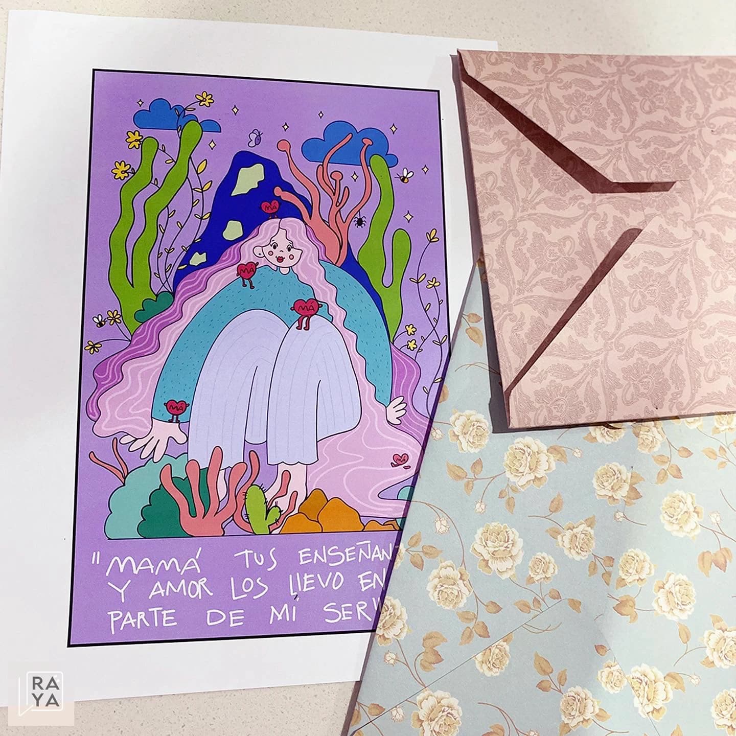 Ilustración: corazón, Dia de madres, imagen 3